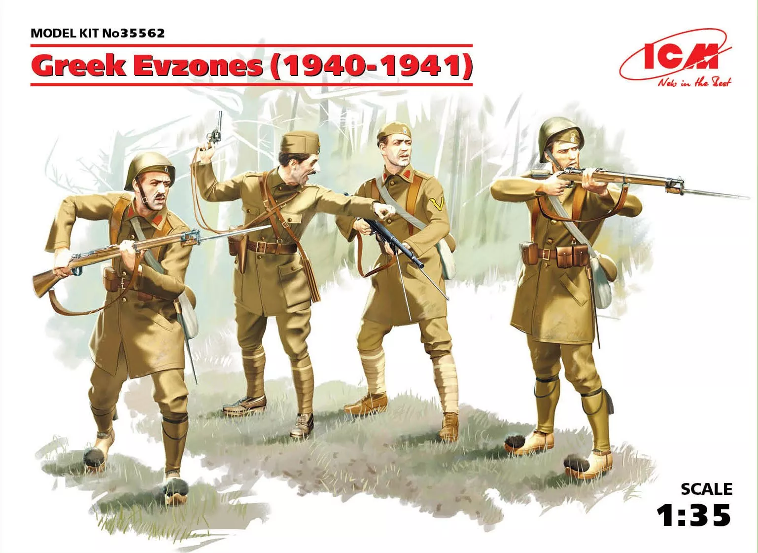 ICM - Greek Evzones (1940-1941) (4 figures)